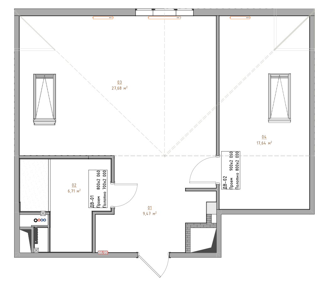 Планировка 2-комн.